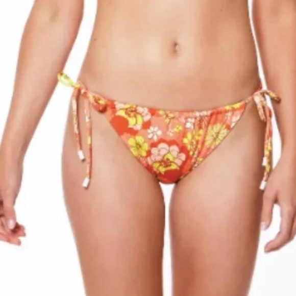P1. NWT NWT Sanctuary Tunnel Side Hipster Bikini Bottom Mango XS - Picture 4 of 8